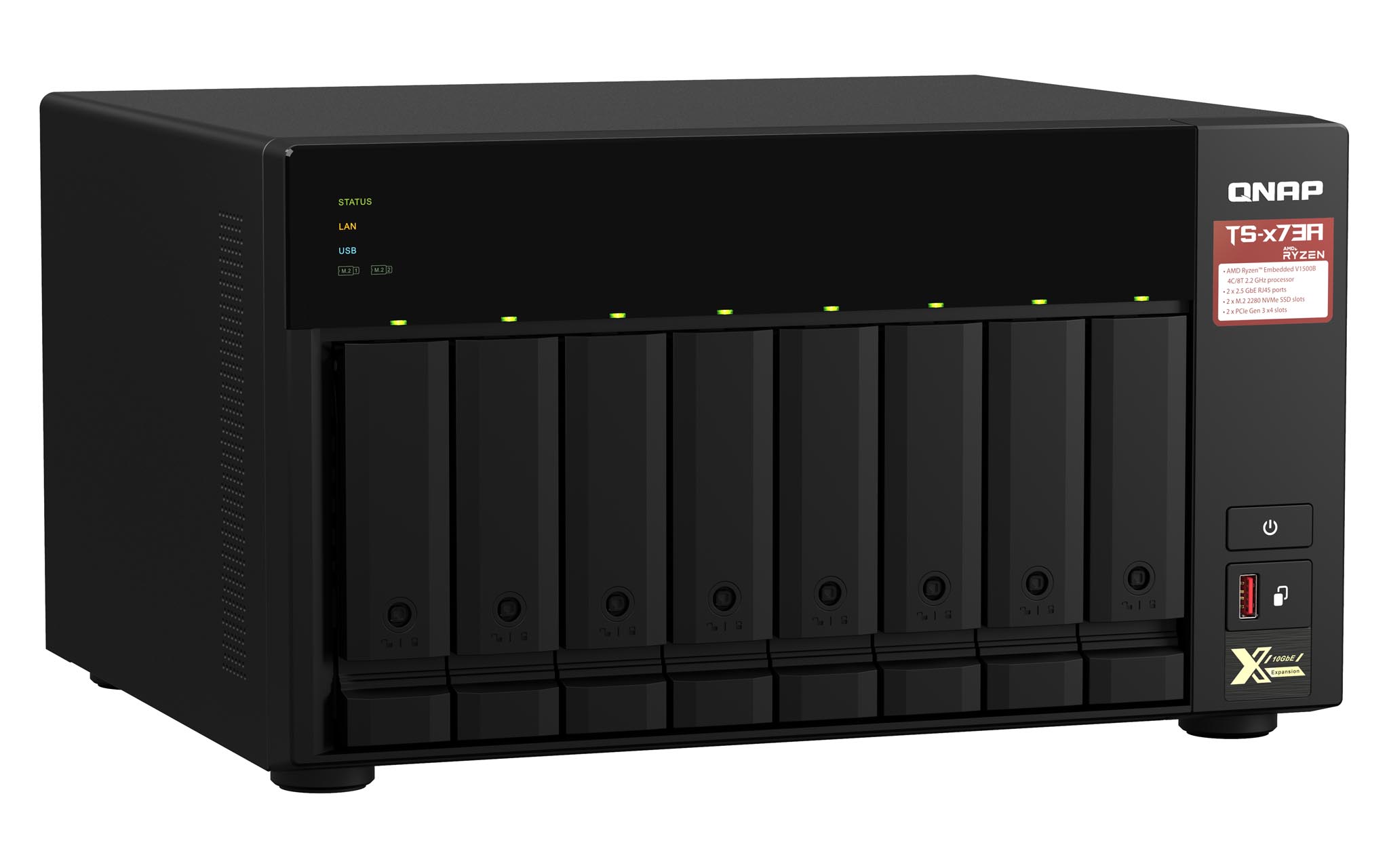 QNAP TS-873A-8G 8 Bay, Thiết Bị Lưu Trữ NAS QNAP TS-873A-8G Chính Hãng